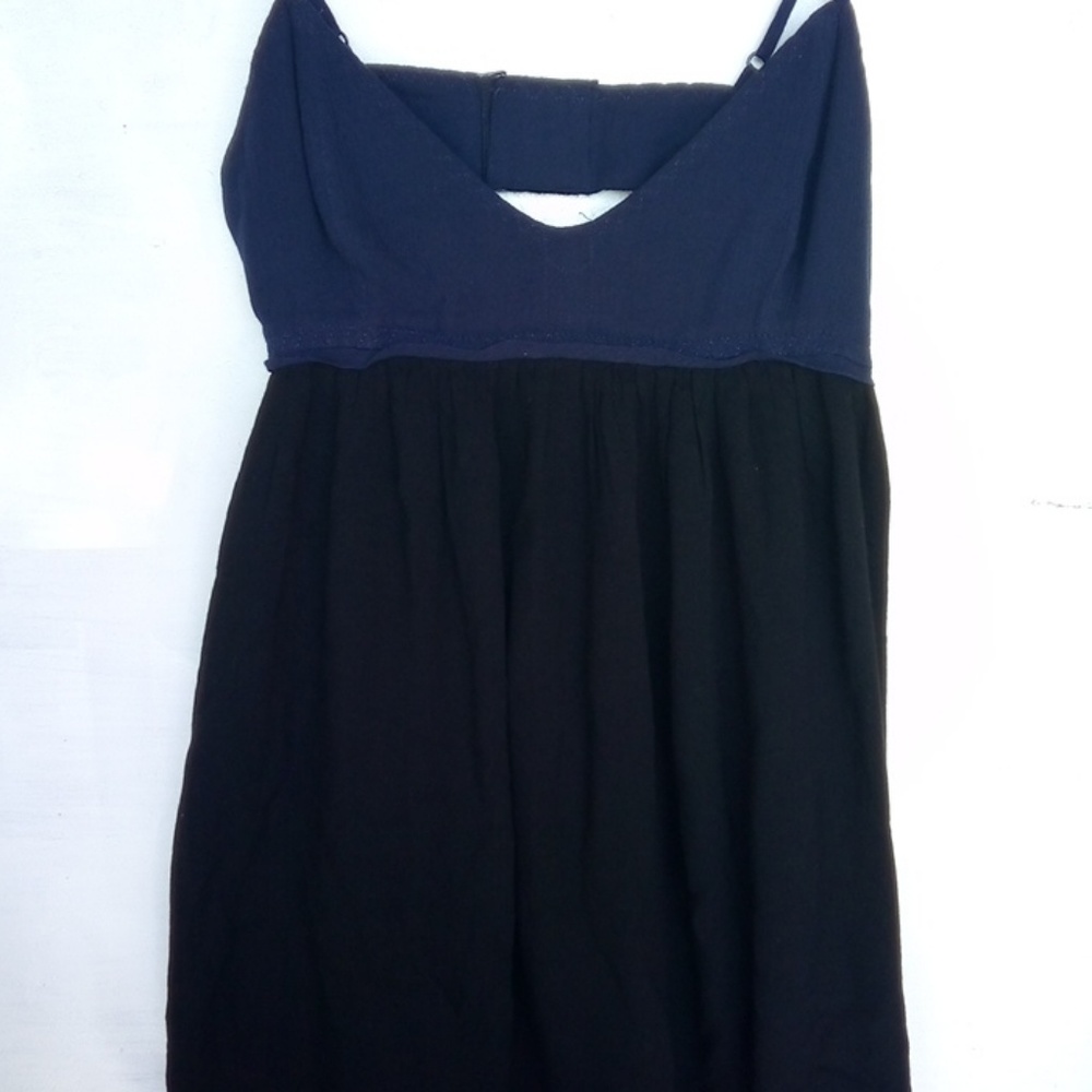 UO Silence + Noise Navy/Black Open Back Tank Top